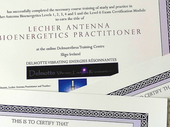 BIO GOLD+CERTIFICATION:"Become Lecher Antenna Bioenergetics Practitioner Program" Levels 1,2,3,4,5 and 6 PRACTITIONER CERTIFICATION  at 90% off + 20 color filter set AND FREE starter's course